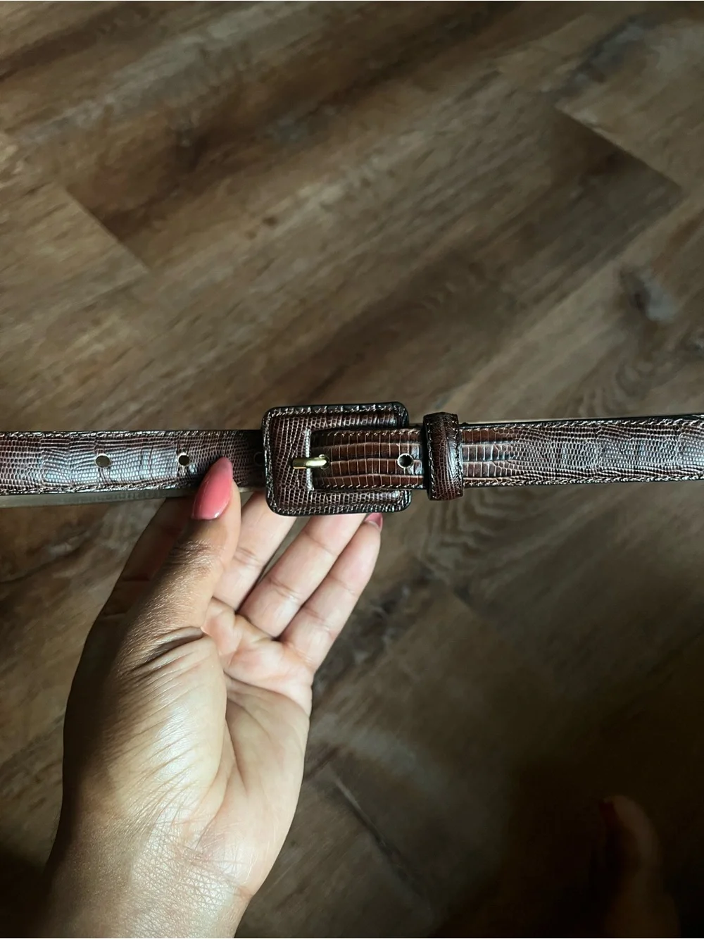 Brooks Brothers Dark brown Calfskin Leather Belt